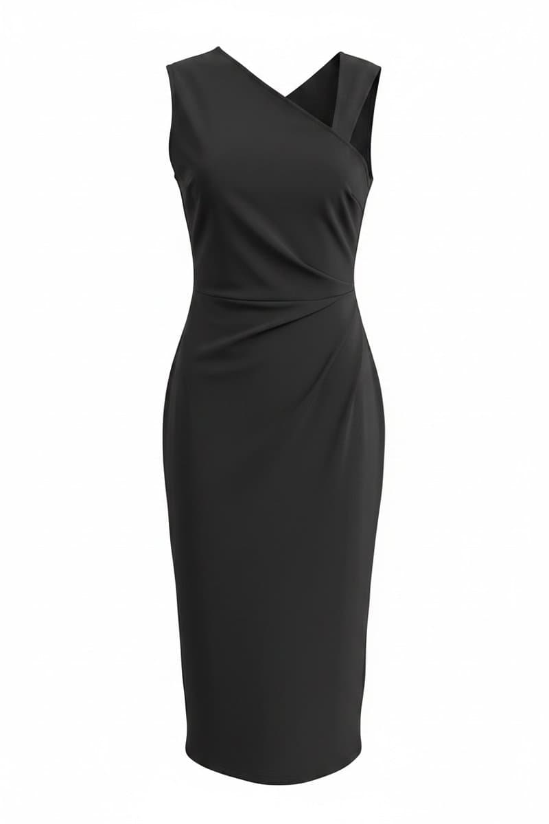 Vestido Midi Marinho Zara - com Etiqueta, Zara, Azul-marinho, tamanho G