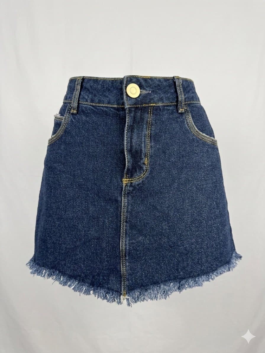 - saia Jeans Pool, Pool, Azul, tamanho 38
