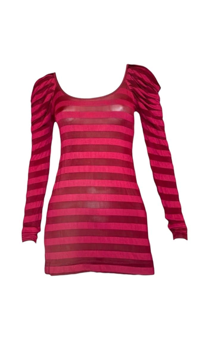 Blusa ML Listras Marsala, Bordô, tamanho M