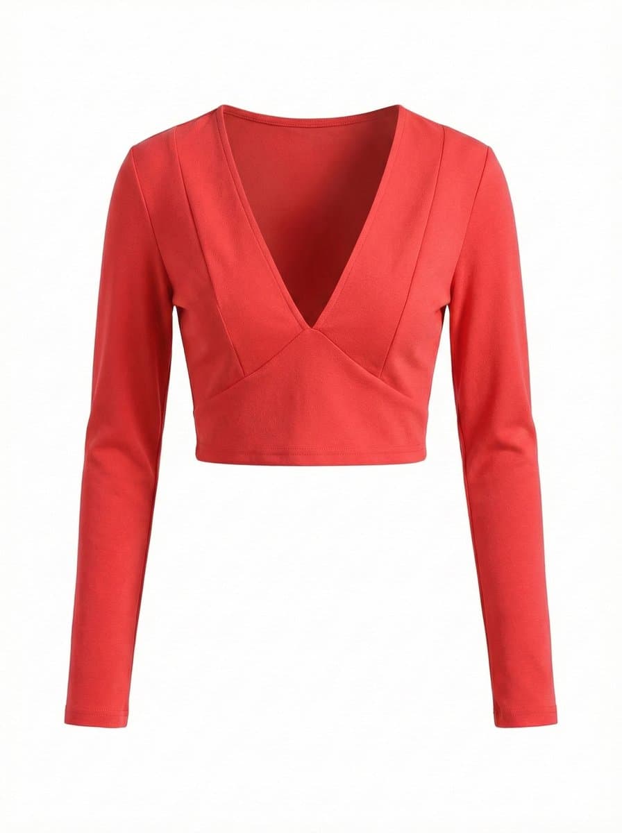 Blusa ML Decote V Vermelha Forum, Forum, Vermelho, tamanho M