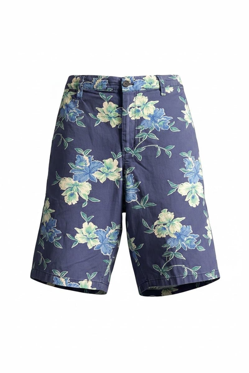 Bermuda Azul Flor Gap, GAP, Azul, tamanho 48