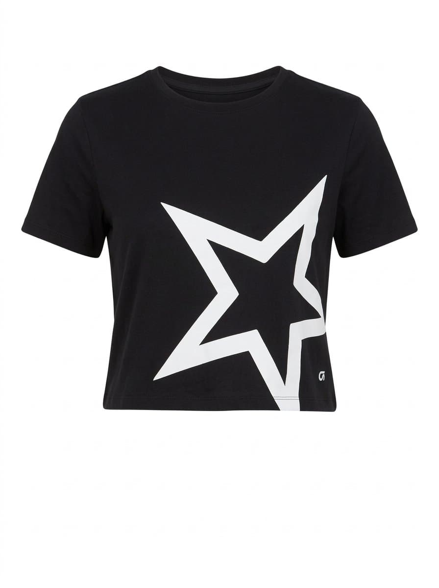 Cropped Preto Estrala Gap Fit P, GAP, Preto, tamanho P