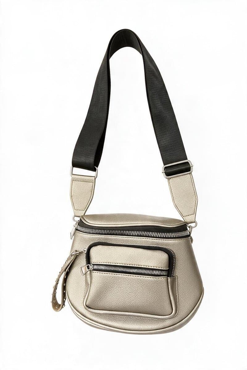 Bolsa/Pochete Prata, Prateado, tamanho UN
