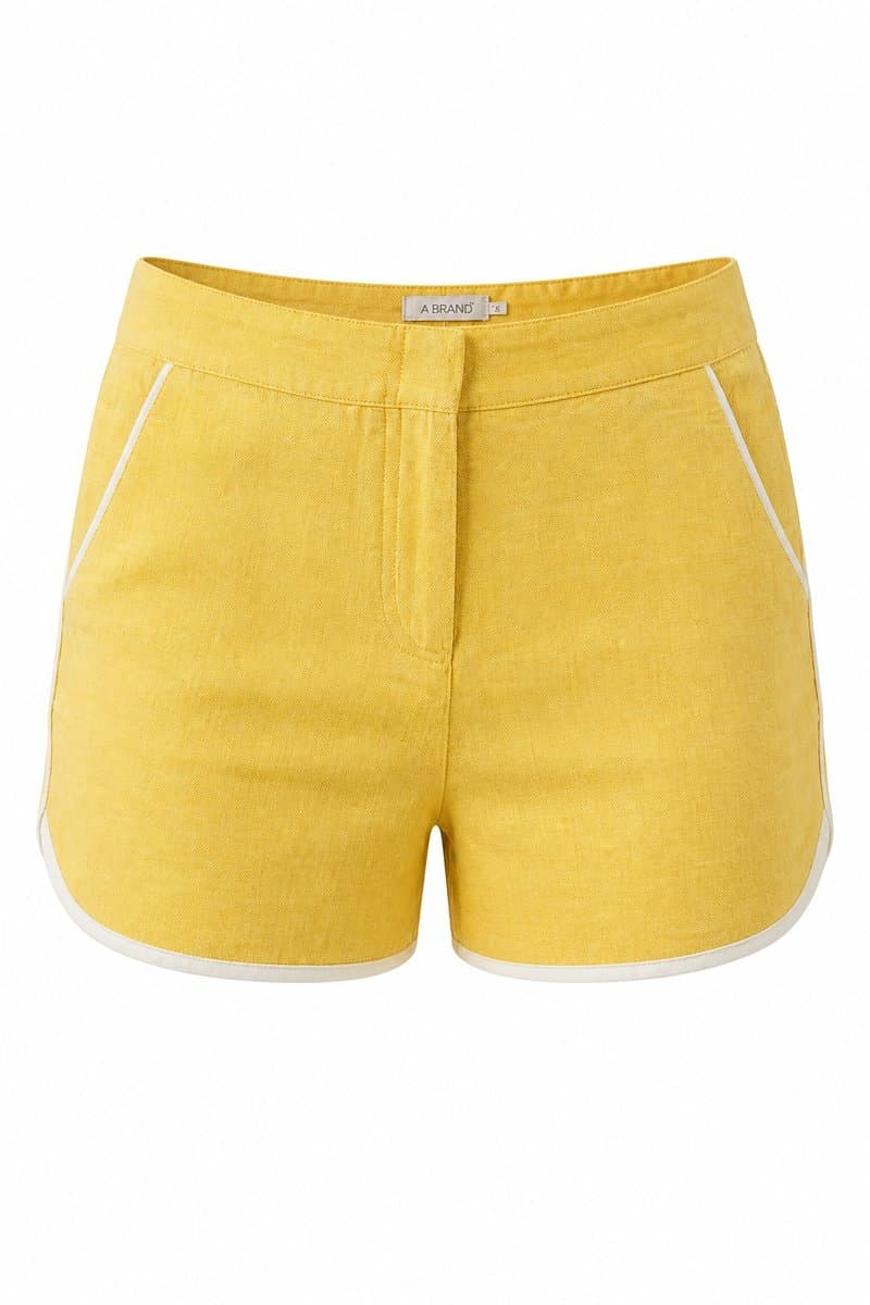 Shorts Amarelo Alfaiataria Abrand, A.Brand, Amarelo, tamanho 40