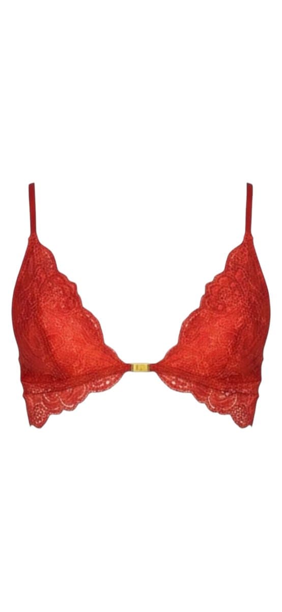 Top Renda Ferrugem G, Terracota, tamanho G