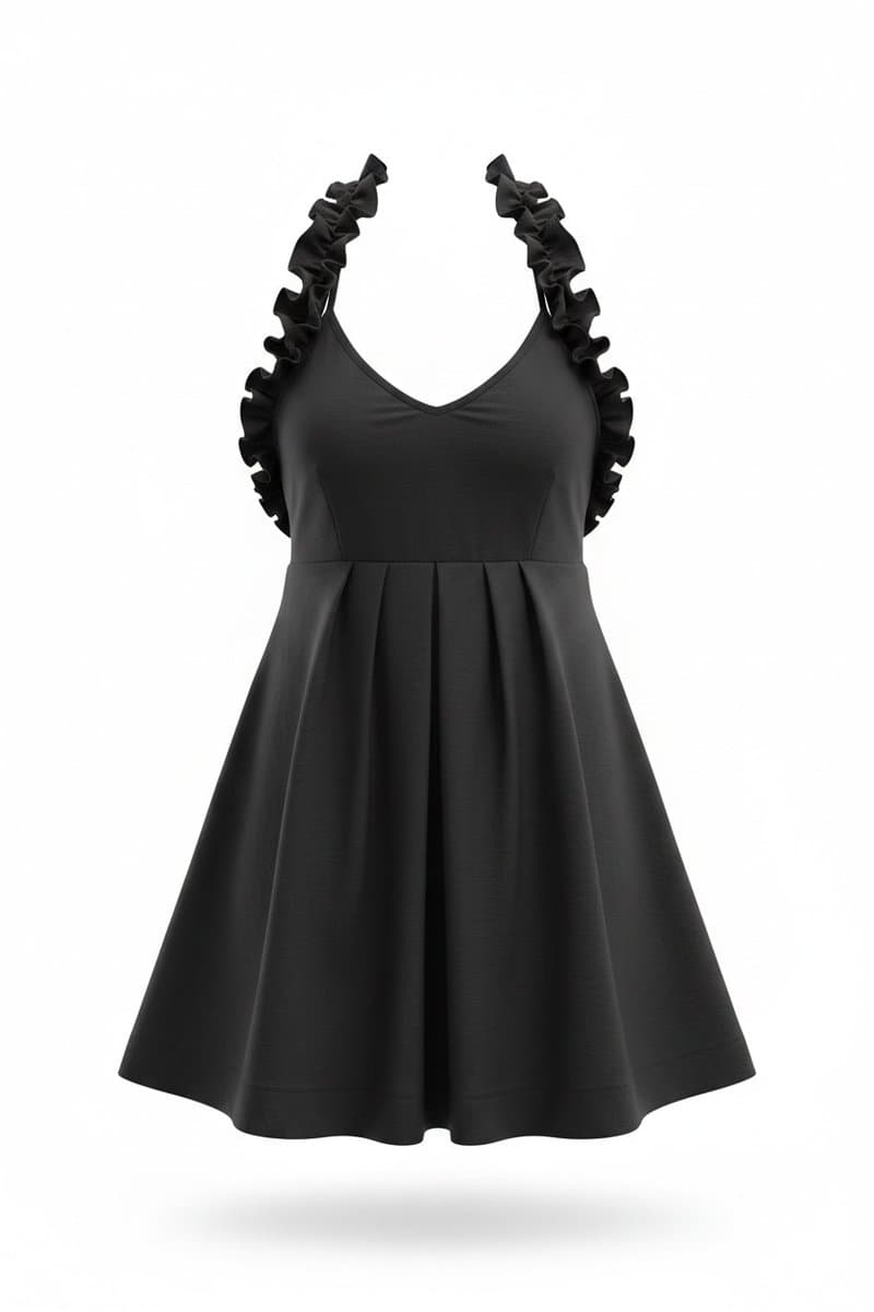 Vestido Preto Frente Única Chakra, Preto, tamanho M