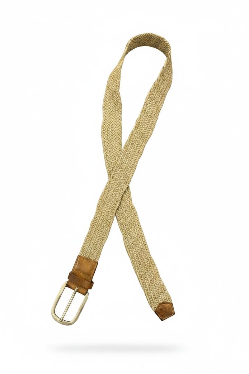 Cinto Malha/Couro Fendi, Fendi, Bege, tamanho -