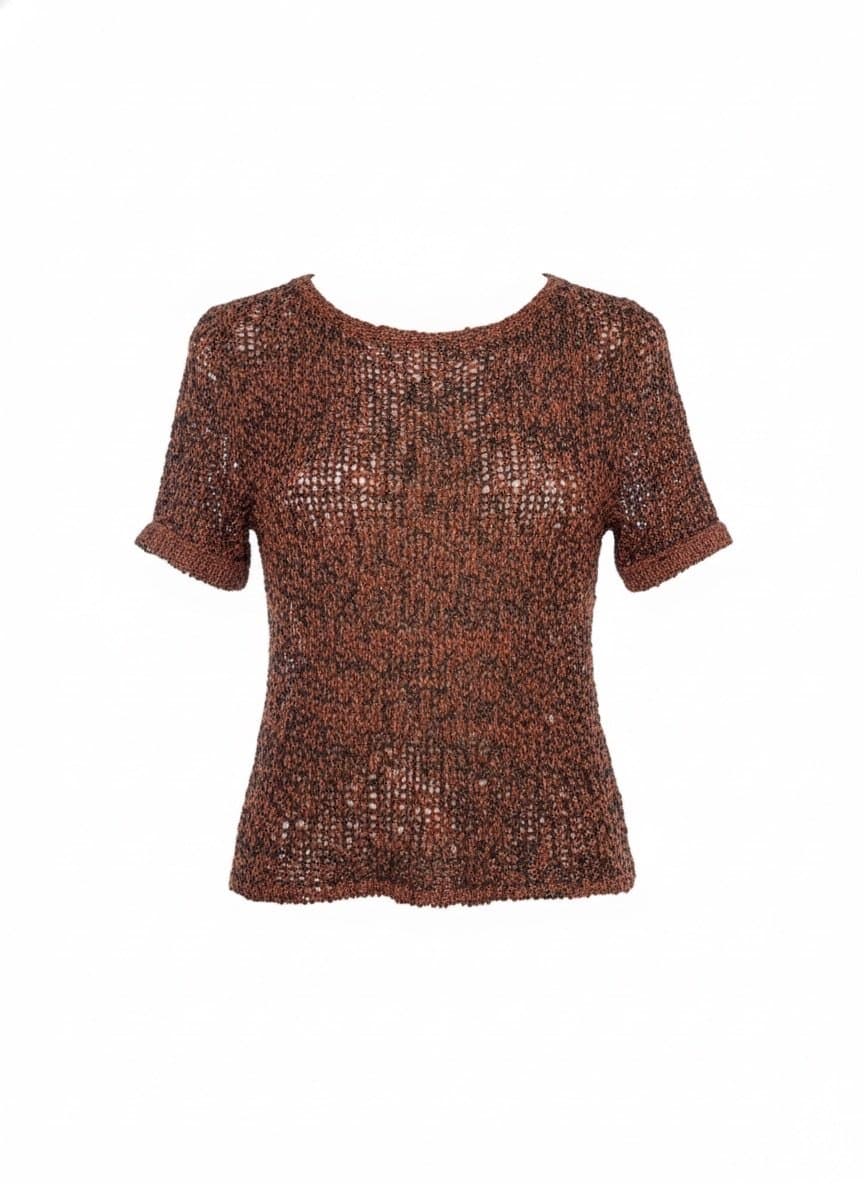 Blusa Tricot Telha Carol Bassi, Carol Bassi, Terracota, tamanho M