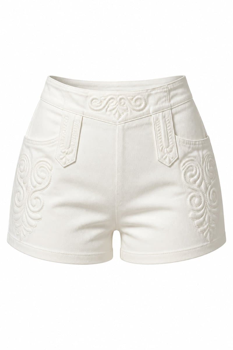 Shorts Off Alfaiataria Relevo Animale, Animale, Branco, tamanho 40