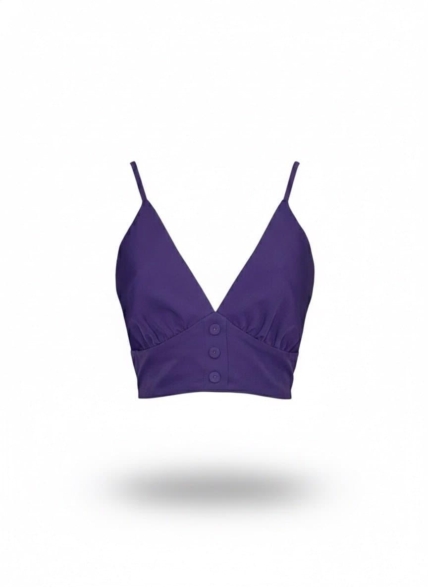 Cropped Roxo Unicas G, Violeta, tamanho G