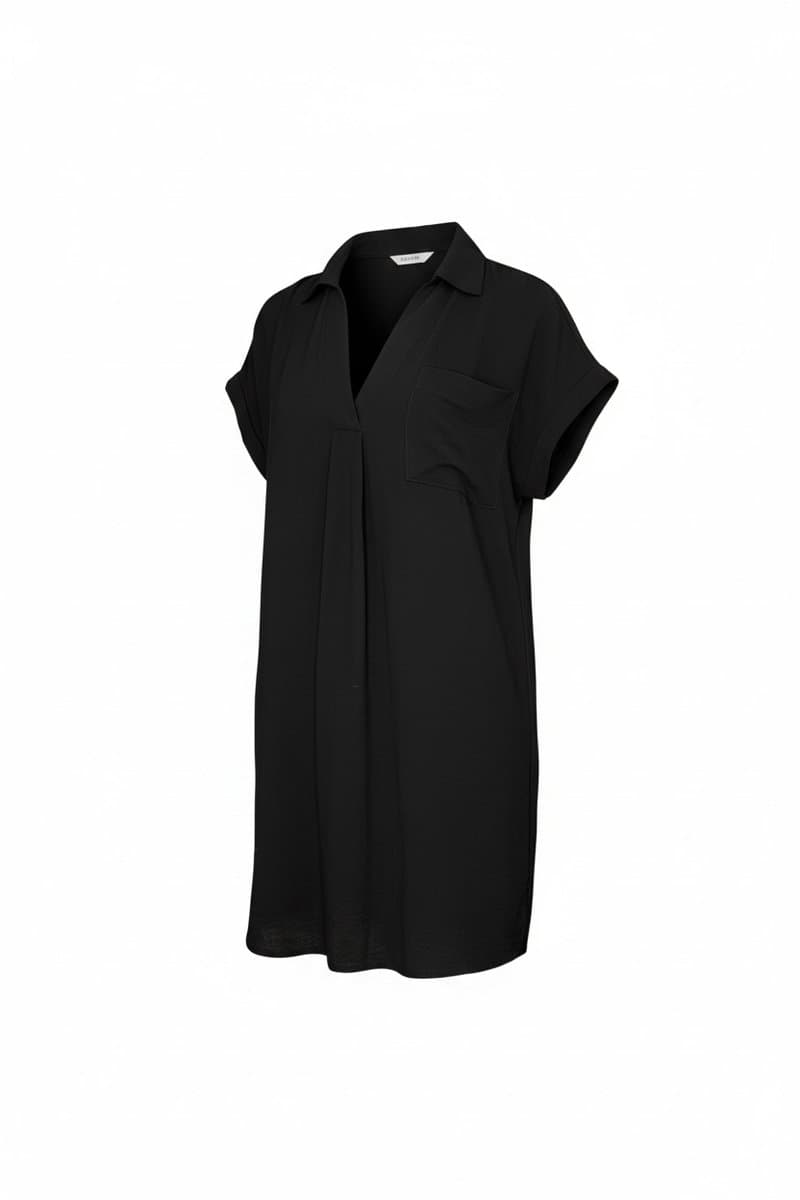 Vestido Tee Preto Ak PP, Preto, tamanho PP