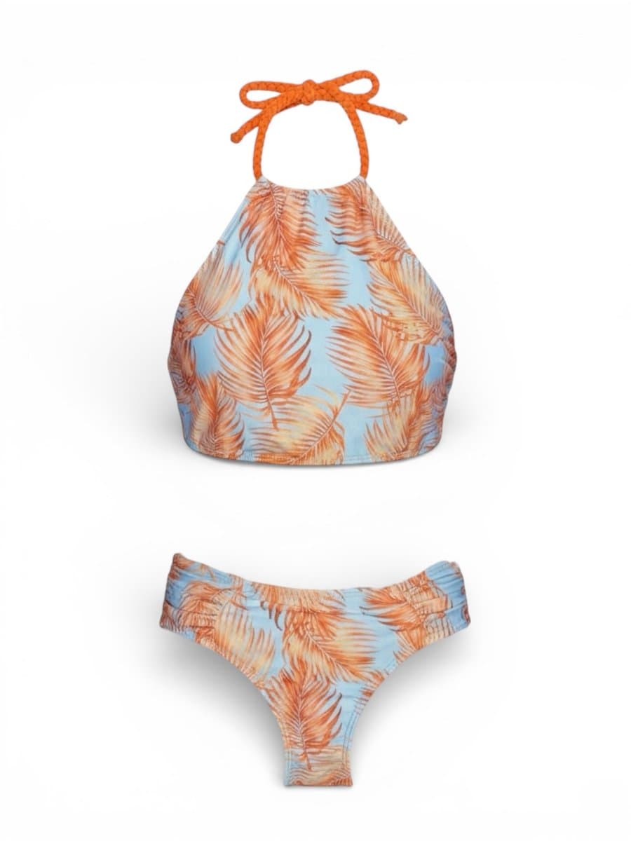 Biquíni Azul/Coral M, Azul, tamanho M