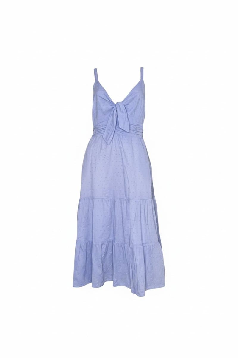 Vestido Midi Azul Charlot, Azul, tamanho M