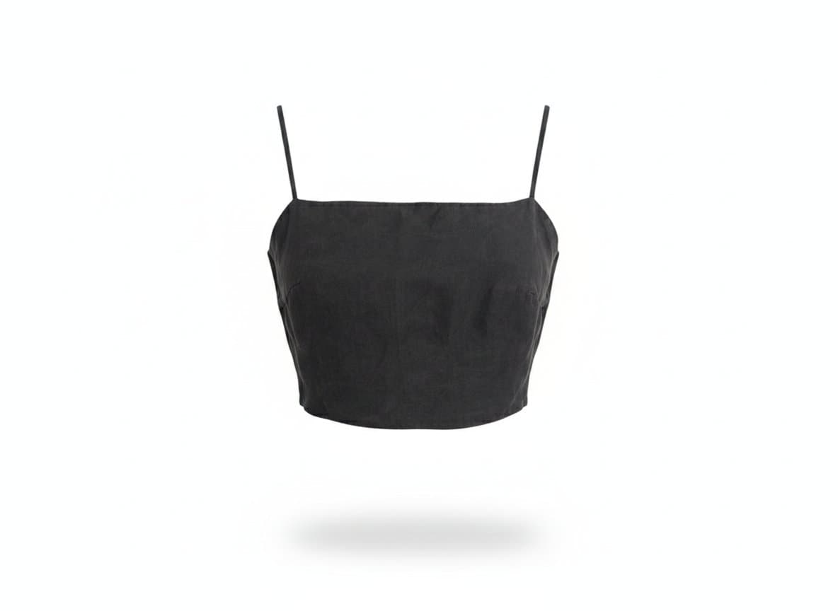 Top Amarração Preto Zara G, Zara, Preto, tamanho G